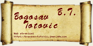 Bogosav Totović vizit kartica